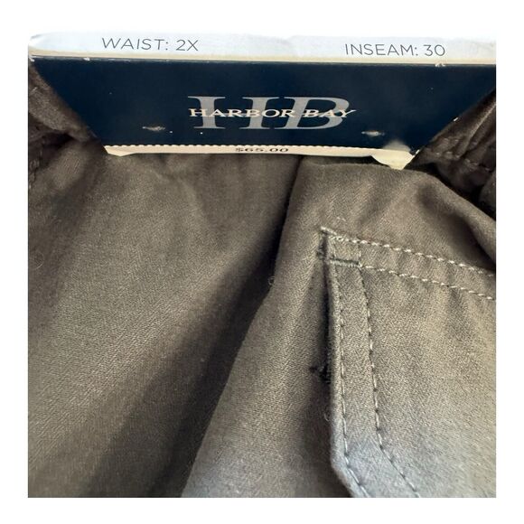 HB Harbor Bay Men's Convertible Cargo Pants in Charcoal Gray Size 2XL x 30 - Picture 7 of 12